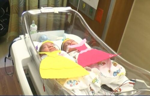 Wauwatosa East High School students make Halloween costumes for babies in the NICU at Ascension Columbia St. Mary's hospital.