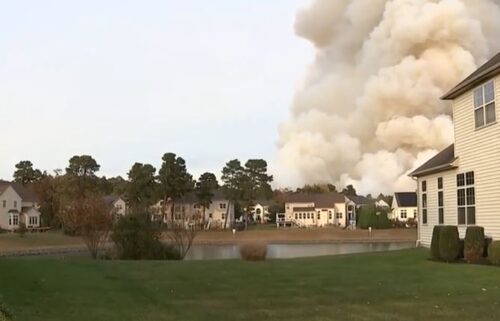 A wildfire has burned 40 acres in Evesham Township