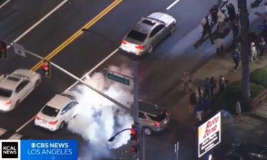 A group of East Los Angeles residents say that their night of celebration surrounding the Dodgers World Series berth quickly turned into chaos when they were tear gassed by Los Angeles County Sheriff's Department deputies over the weekend.