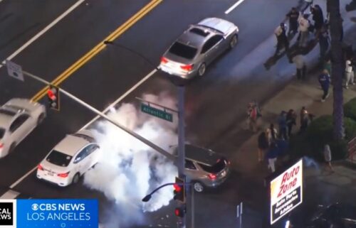 A group of East Los Angeles residents say that their night of celebration surrounding the Dodgers World Series berth quickly turned into chaos when they were tear gassed by Los Angeles County Sheriff's Department deputies over the weekend.