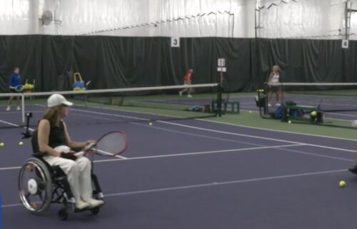 A former tennis pro has created the first wheelchair tennis club in the Twin Cities.