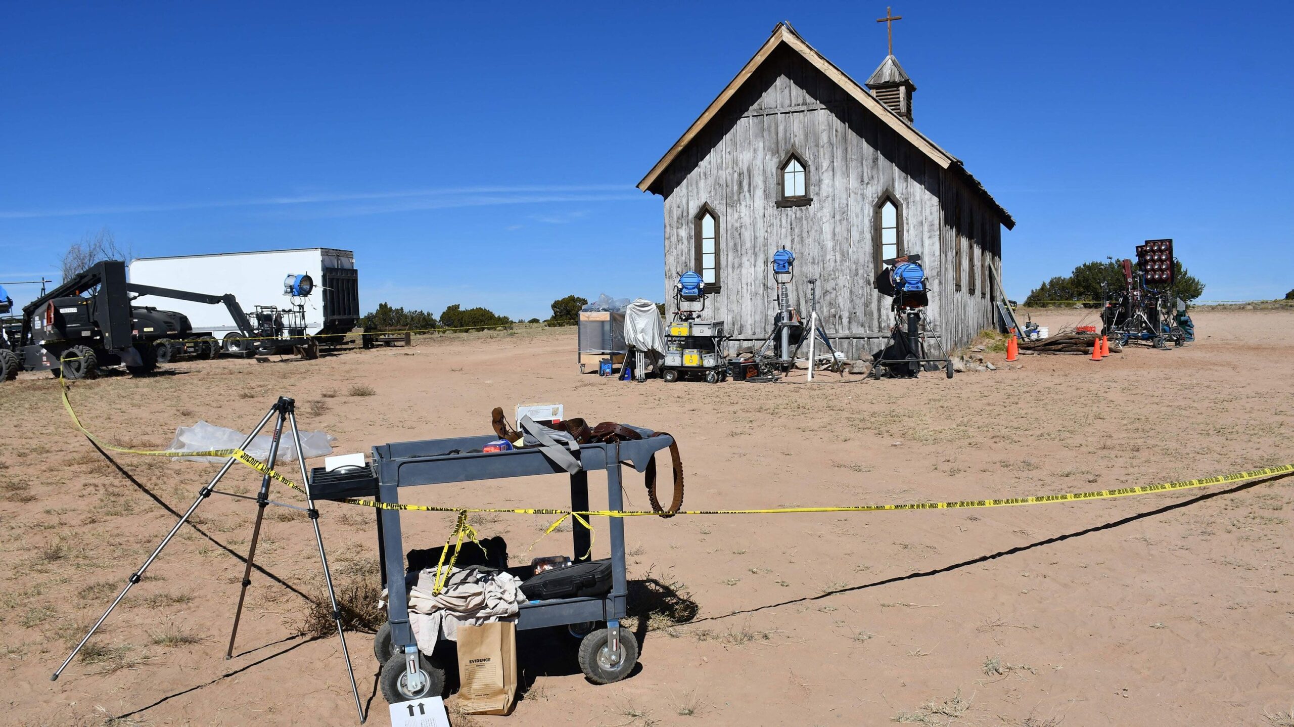 The Bonanza Creek Ranch in Santa Fe, New Mexico was the initial set for the film 