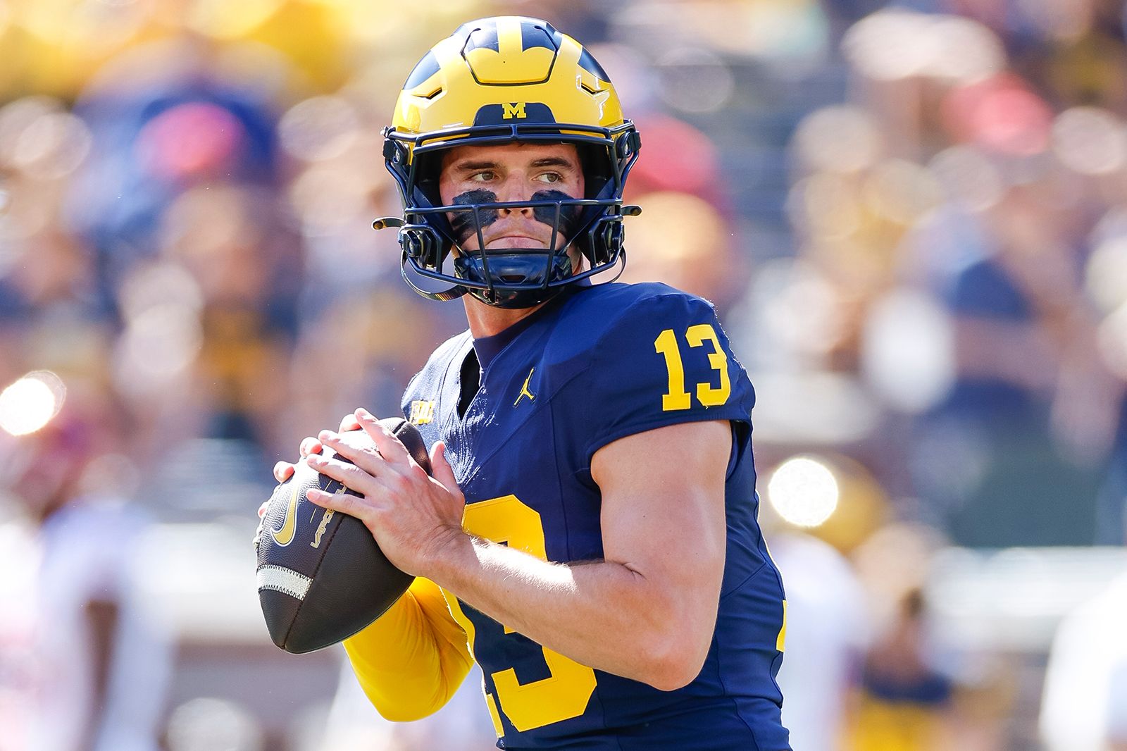 <i>Brandon Sloter/Getty Images via CNN Newsource</i><br/>Michigan Wolverines quarterback Jack Tuttle