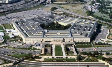 This aerial view shows the Pentagon building in 2017.