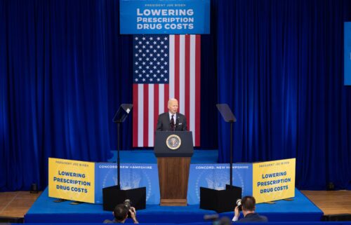 President Joe Biden delivers remarks at NHTI Concord Community College on October 22