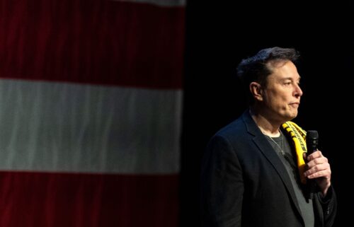 Elon Musk speaks at a town hall with Republican candidate Senate Dave McCormick at the Roxain Theater in Pittsburgh on October 20.