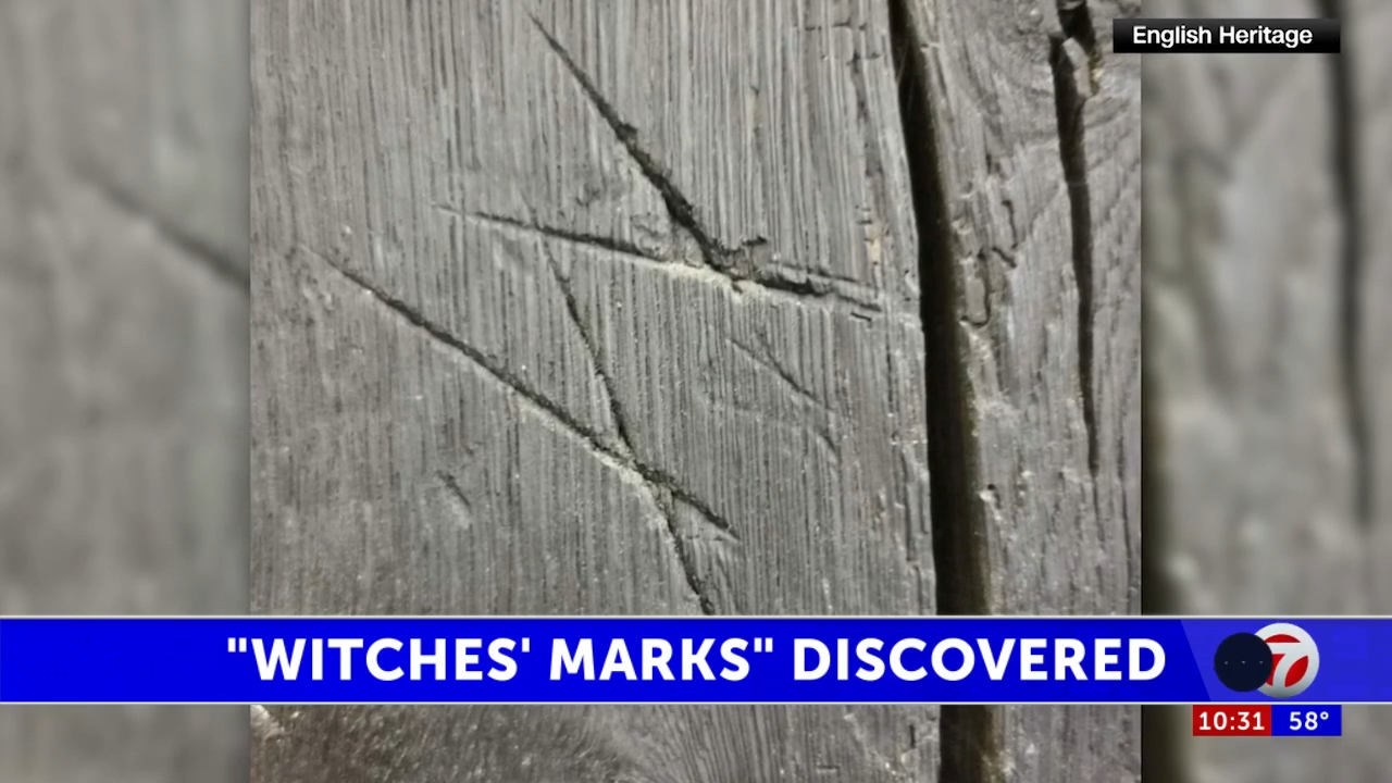 Huge Number Of Witches Marks Found At Tudor House In astonishing Huge Number Of Witches Marks Found At Tudor House In astonishing