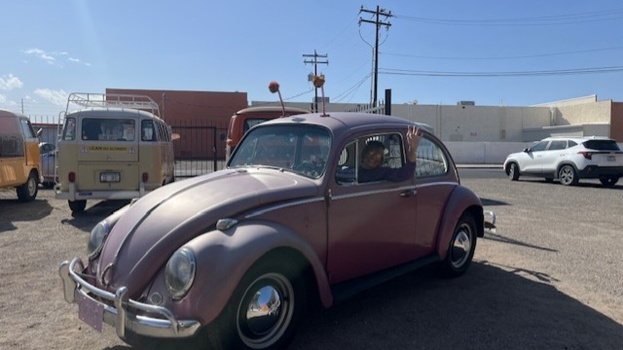 <i>KGUN via CNN Newsource</i><br/>Shari Murphy bought her VW bug used in 1974 for $575