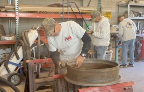 A group of retired Southern Arizona firefighters has turned its passion for car restoration into a mission to preserve the fire service's history. Ten men meet each week to restore vintage trucks. They said they do the hard work