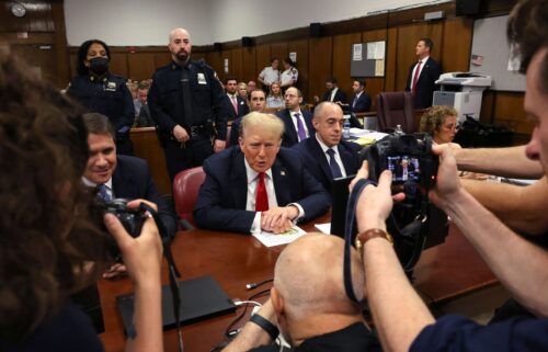 Trump's motorcade arrives at the Fulton County jail in Atlanta