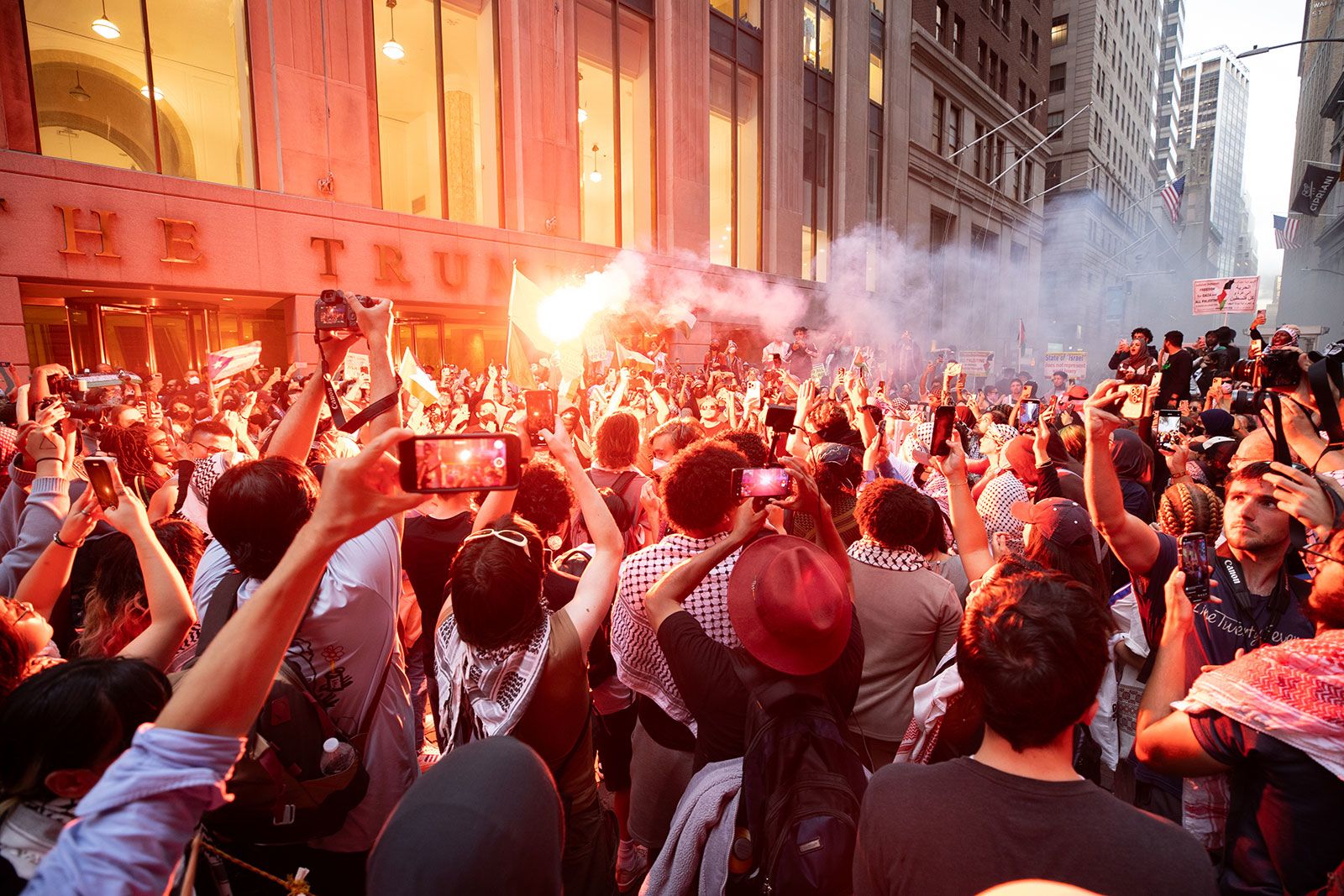 <i>Lokman Vural Elibol/Anadolu/Getty Images/File via CNN Newsource</i><br/>Protesters gather at Union Square in New York City to demonstrate against Israel's ongoing war in the Gaza Strip and express solidarity with Palestinians on June 10 in New York City.