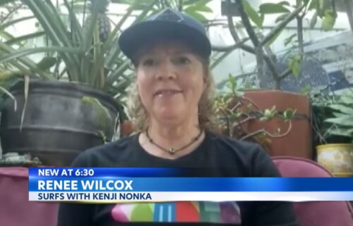 Renee Wilcox identified the surfer as Kenji Nonoka.