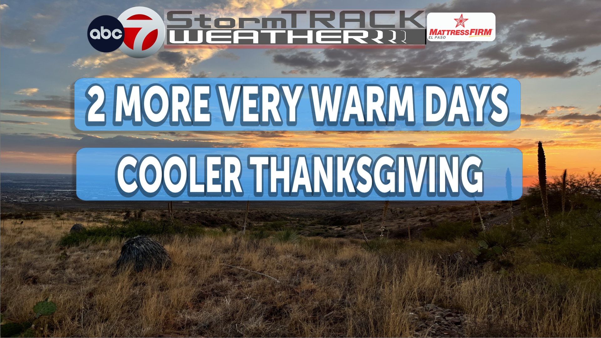 ABC-7 StormTrack Weather - Another couple of very warm days, then ...