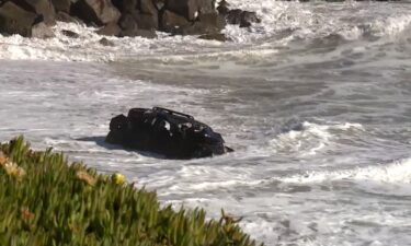 Santa Cruz police say that a vehicle went over a cliff into the ocean on December 2.