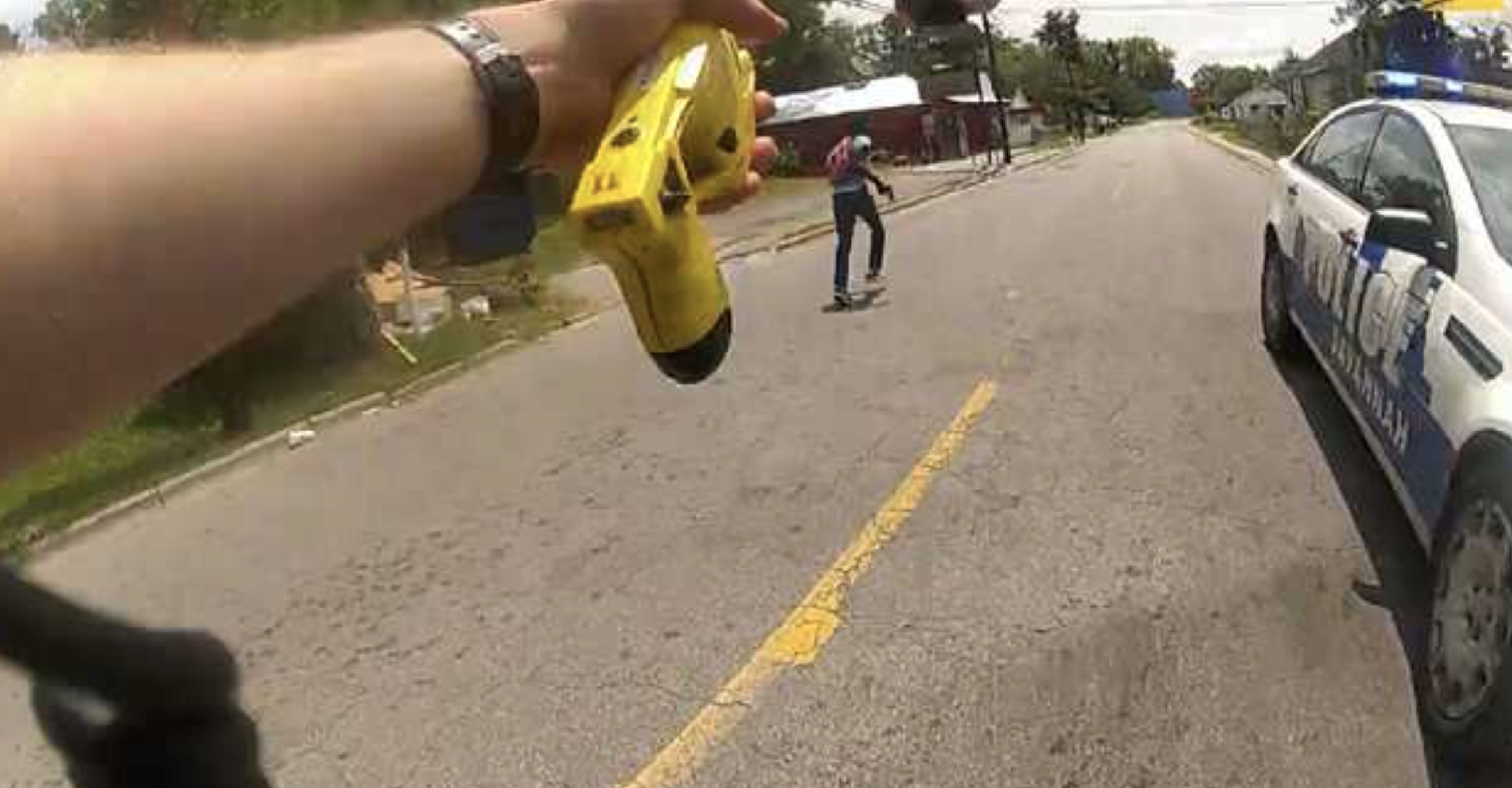 <i>Savannah Police Department via CNN Newsource</i><br/>The Claiborne Firm released bodycam footage December 4 of Saudi Lee's shooting by ex-Savannah officer Ernest Ferguson