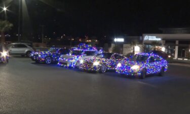 An electric Christmas caravan of drivers who have decked out their rides in lights has been spotted around St. George