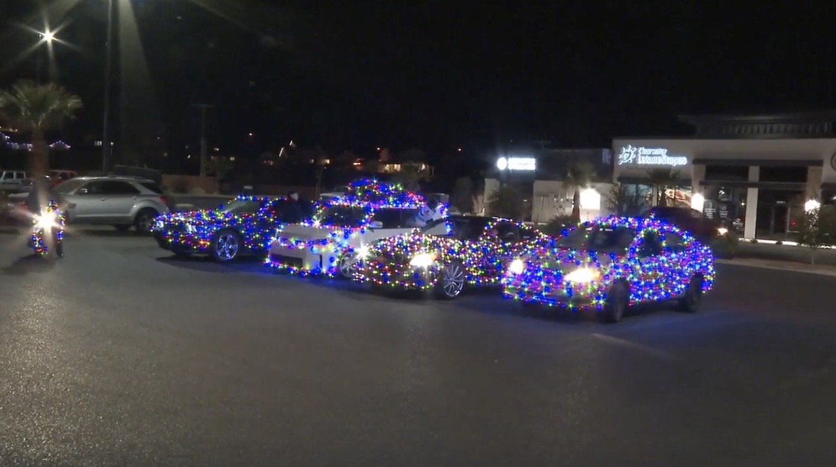 <i>KSTU via CNN Newsource</i><br/>An electric Christmas caravan of drivers who have decked out their rides in lights has been spotted around St. George