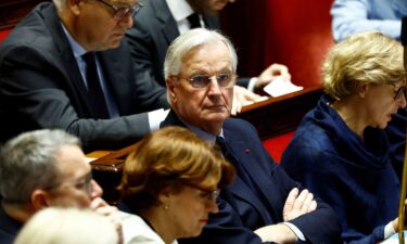 French Prime Minister Michel Barnier and ministers are pictured at the National Assembly in Paris on Tuesday