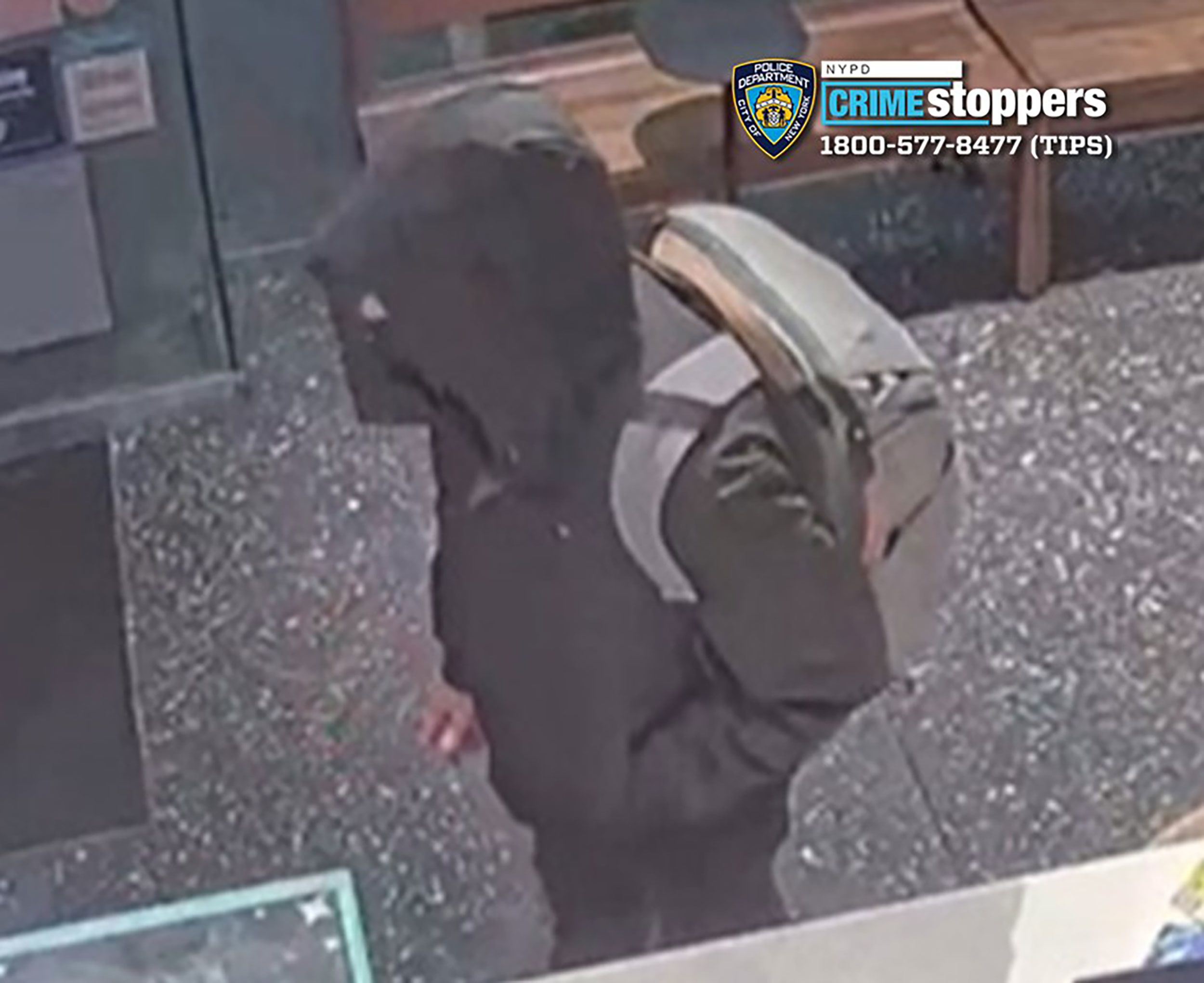 <i>NYPD via CNN Newsource</i><br/>Images of the suspect were taken at an establishment near the shooting location