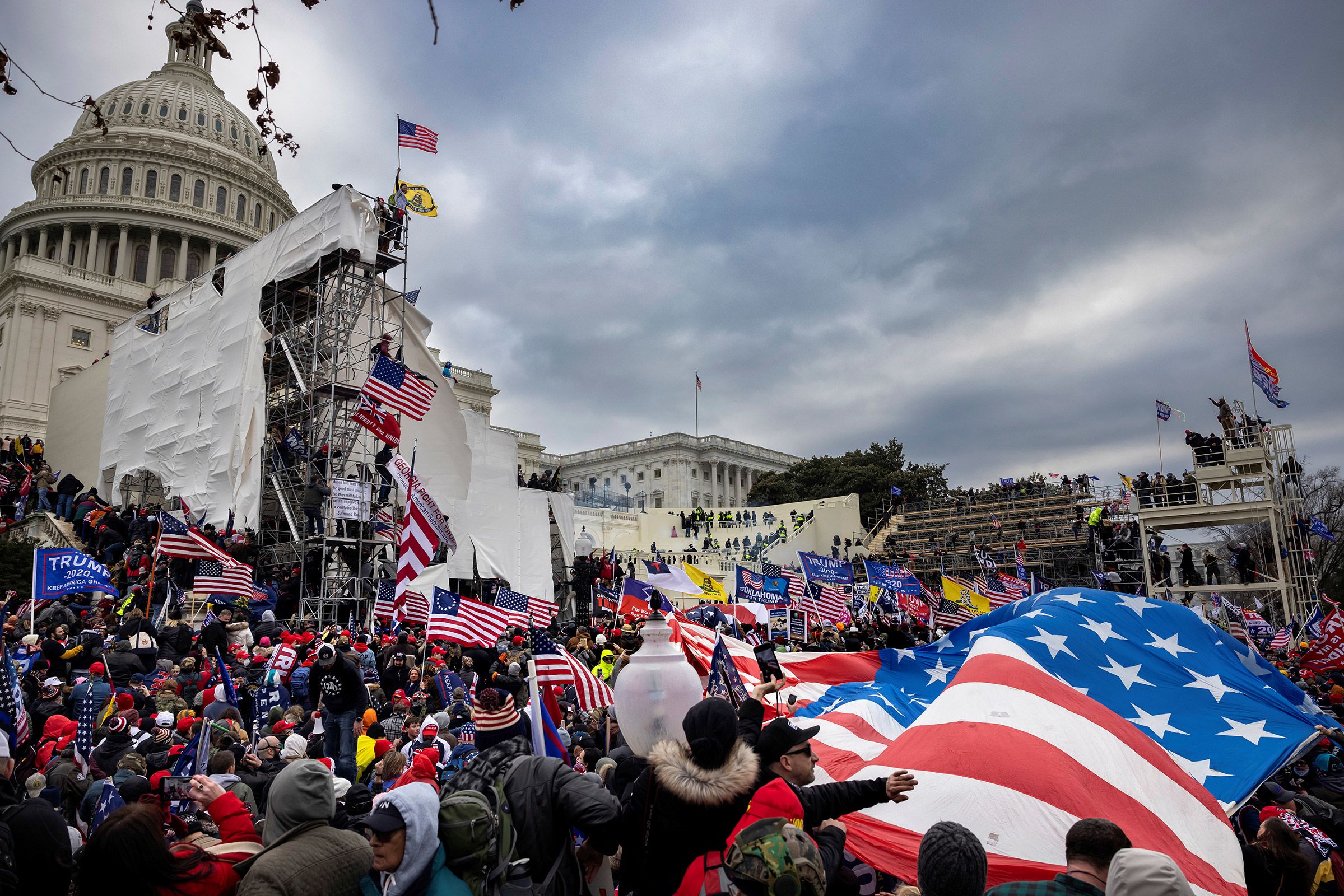 <i>Brent Stirton/Getty Images/File via CNN Newsource</i><br/>Trump supporters clash with police and security forces as people storm the US Capitol on January 6