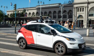 A General Motors Cruise self-driving car