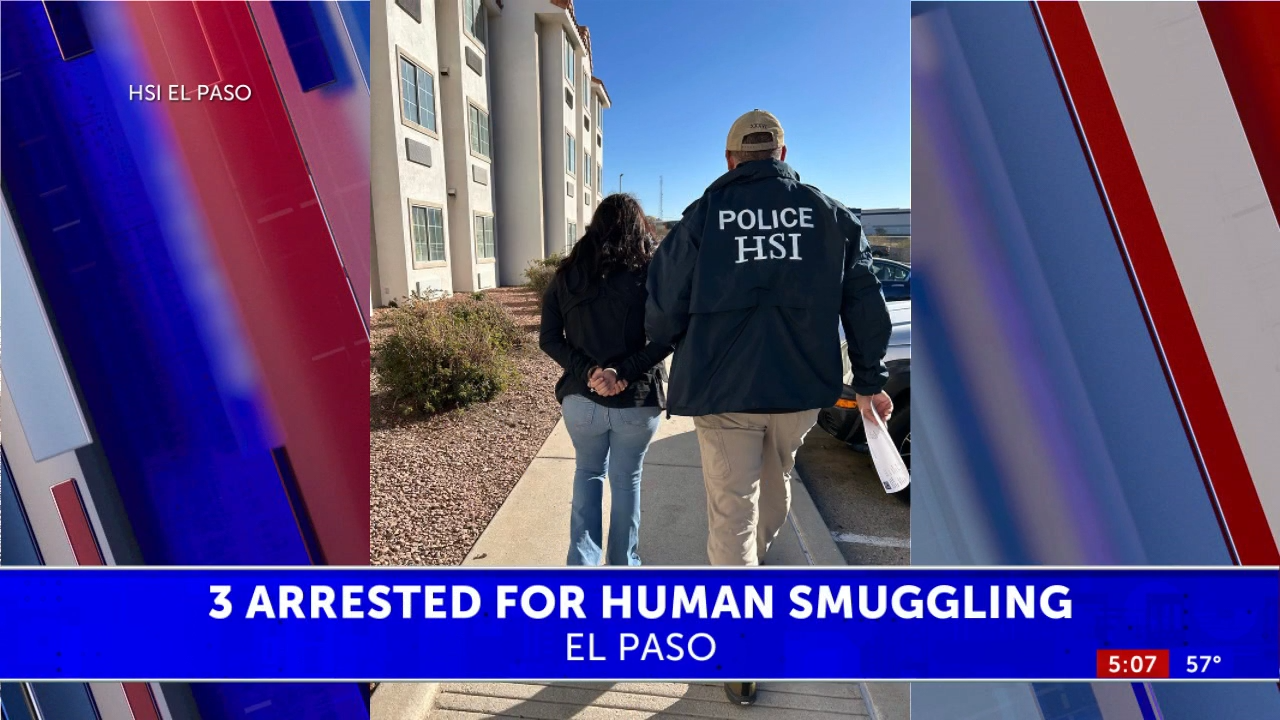 Three arrested for human smuggling in El Paso - KVIA
