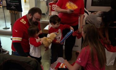 A child's voice isn't always expressed in words. You can cheer on the Chiefs through tablets