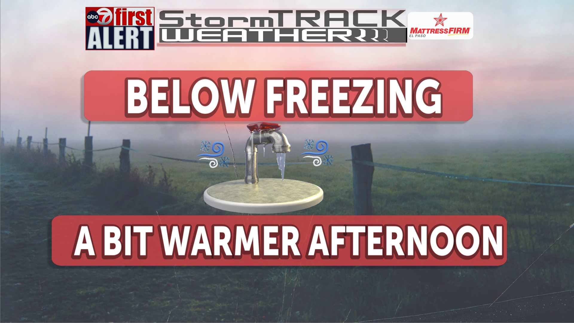 ABC-7 First Alert: Below Freezing morning, then warming trend - KVIA