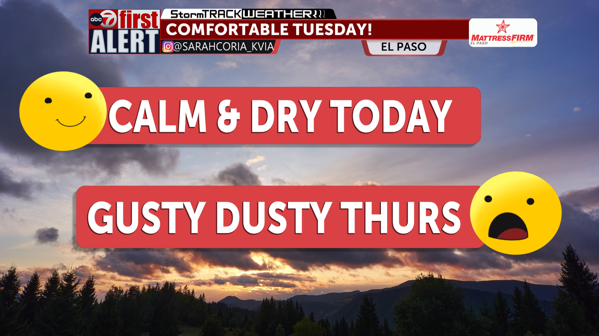 ABC-7 First Alert: Calm today; storm system brings cooler temps and ...