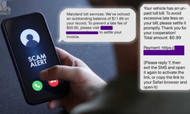 Beware of text messages claiming you owe money for unpaid tolls