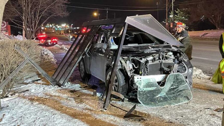 <i>Lafayette Fire Company/WGAL via CNN Newsource</i><br/>The driver was trapped inside