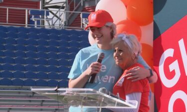 Before the race was an emotional moment when Kim Brigham of Florida’s West Coast
