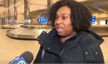 She was in a plane waiting to take off when the midair collision occurred. She should have taken off just before 9 p.m. That's when she started seeing flashing lights swarming the tarmac.