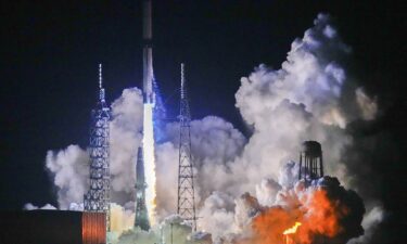 The Blue Origin New Glenn rocket lifts off from Launch Complex 36 at Cape Canaveral Space Force Station during its inaugural launch on January 16 in Cape Canaveral