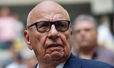 Rupert Murdoch attempts to the US Open tennis mens final in New York on September 10