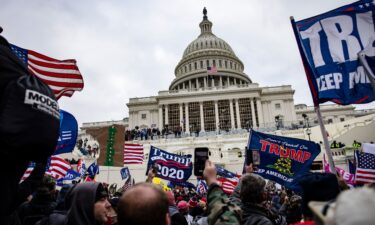Pro-Trump supporters storm the US Capitol following a rally with President Donald Trump on January 6