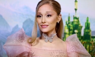 Ariana Grande is pictured at the 'Journey Through Oz' Tour to celebrate the Australian premiere of 'Wicked' in Sydney in November.