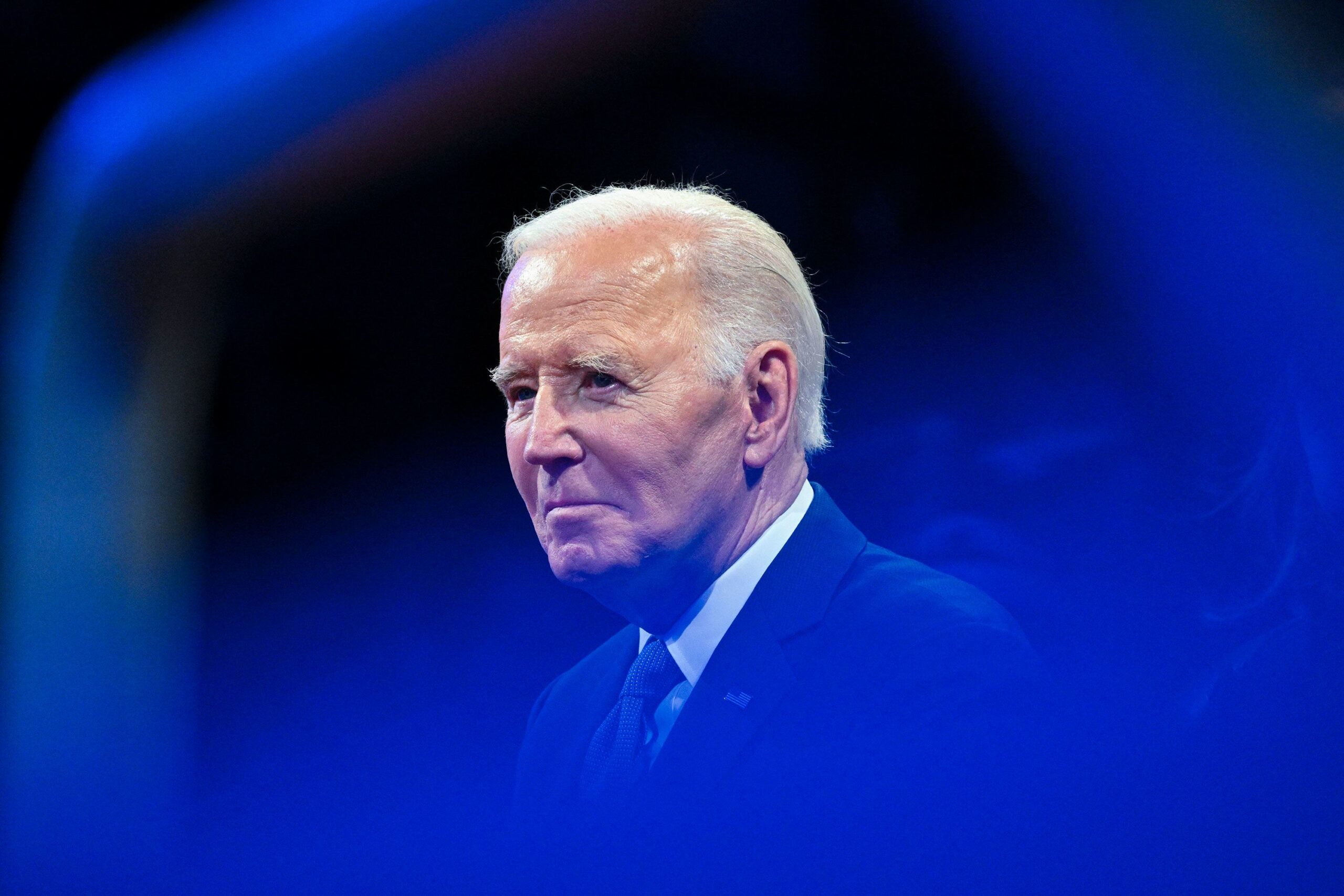 <i>Roberto Schmidt/AFP via Getty Images via CNN Newsource</i><br/>President Joe Biden attends a Department of Defense Commander in Chief Farewell Ceremony at Joint Base Myers-Henderson Hall in Arlington