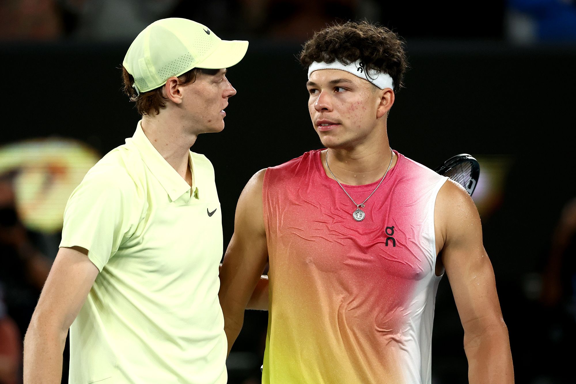 <i>Graham Denholm/Getty Images via CNN Newsource</i><br/>Shelton was unable to capitalize in the first set.