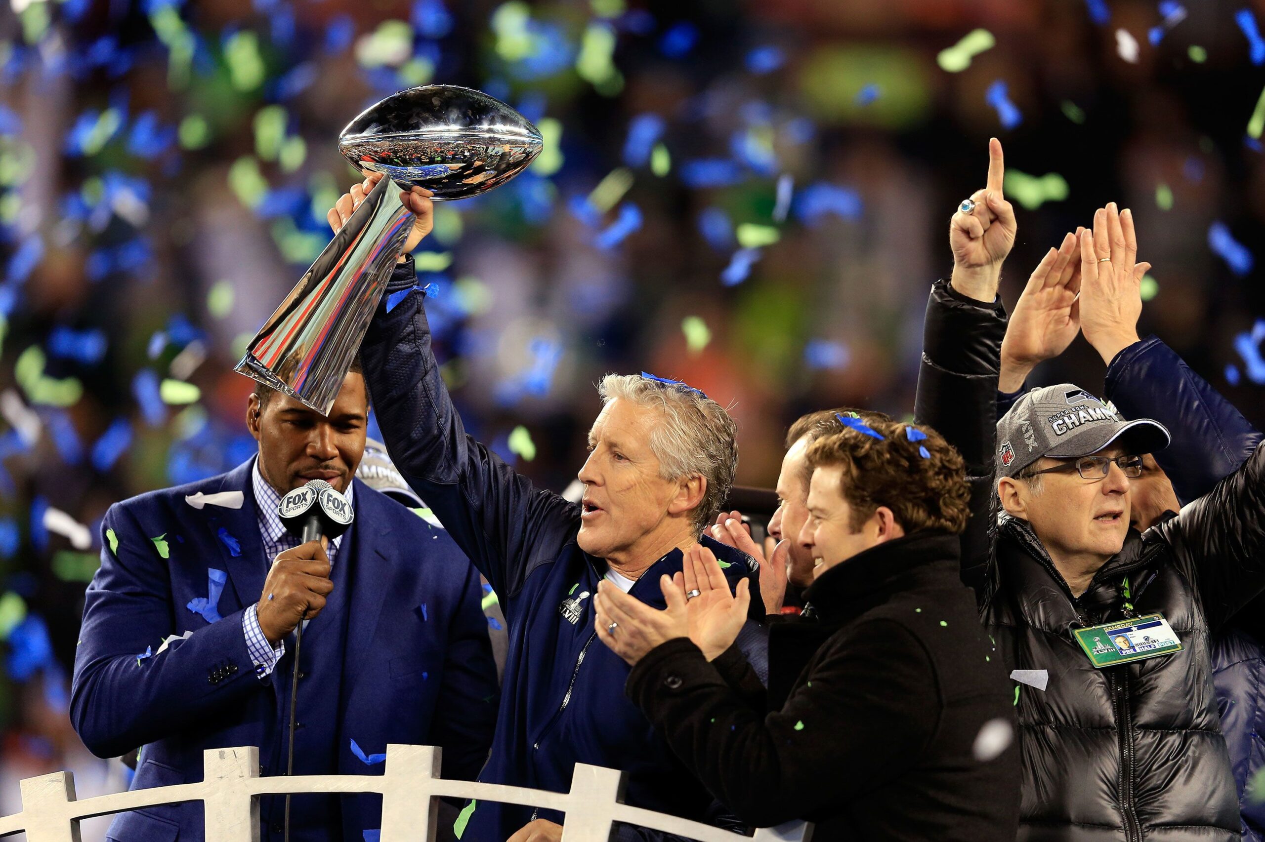 <i>Rob Carr/Getty Images via CNN Newsource</i><br/>Carroll led the Seahawks to victory over the Denver Broncos in Super Bowl XLVIII on February 2