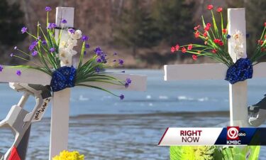 Angel Balz was told the boys were holding hands when their bodies were removed from the lake.