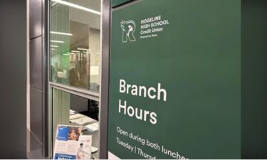 Gesa Credit Union teamed up with Ridgeline High School to open an almost fully functioning bank inside.