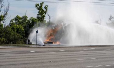 A driver and passenger are dead after a major crash involving a gas line that burst into flames