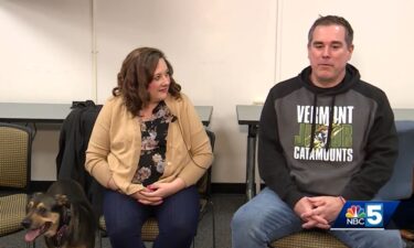Chris MacRitchie said it was fate that he'd been driving through the Berlin Dunkin' Donuts drive-thru when his son noticed a dog drowning in the river adjacent to it.