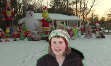 Beau Bailey loves sharing his Christmas inflatables with the world: "It brings me joy."