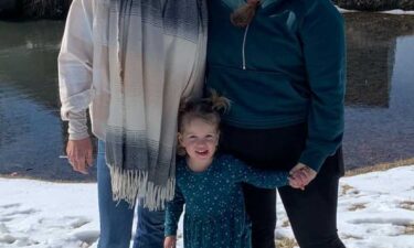 Heather Britt immediately jumped into the icy water to save the 3-year-old. Mira's father quickly ran over and pulled both his daughter and Heather out of the water.