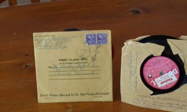 Those two smaller records carried the voices of a young military man and his wife