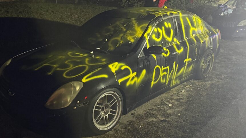 <i>Volusia Sheriff's Office/WESH via CNN Newsource</i><br/>An 18-year-old woman is facing charges after she accidentally vandalized the wrong car during a revenge plan against her ex-boyfriend