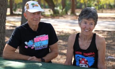 They first ran together in South Korea – Osan Air Base – a race on the base. Ellen Kohn taught for the Department of Defense
