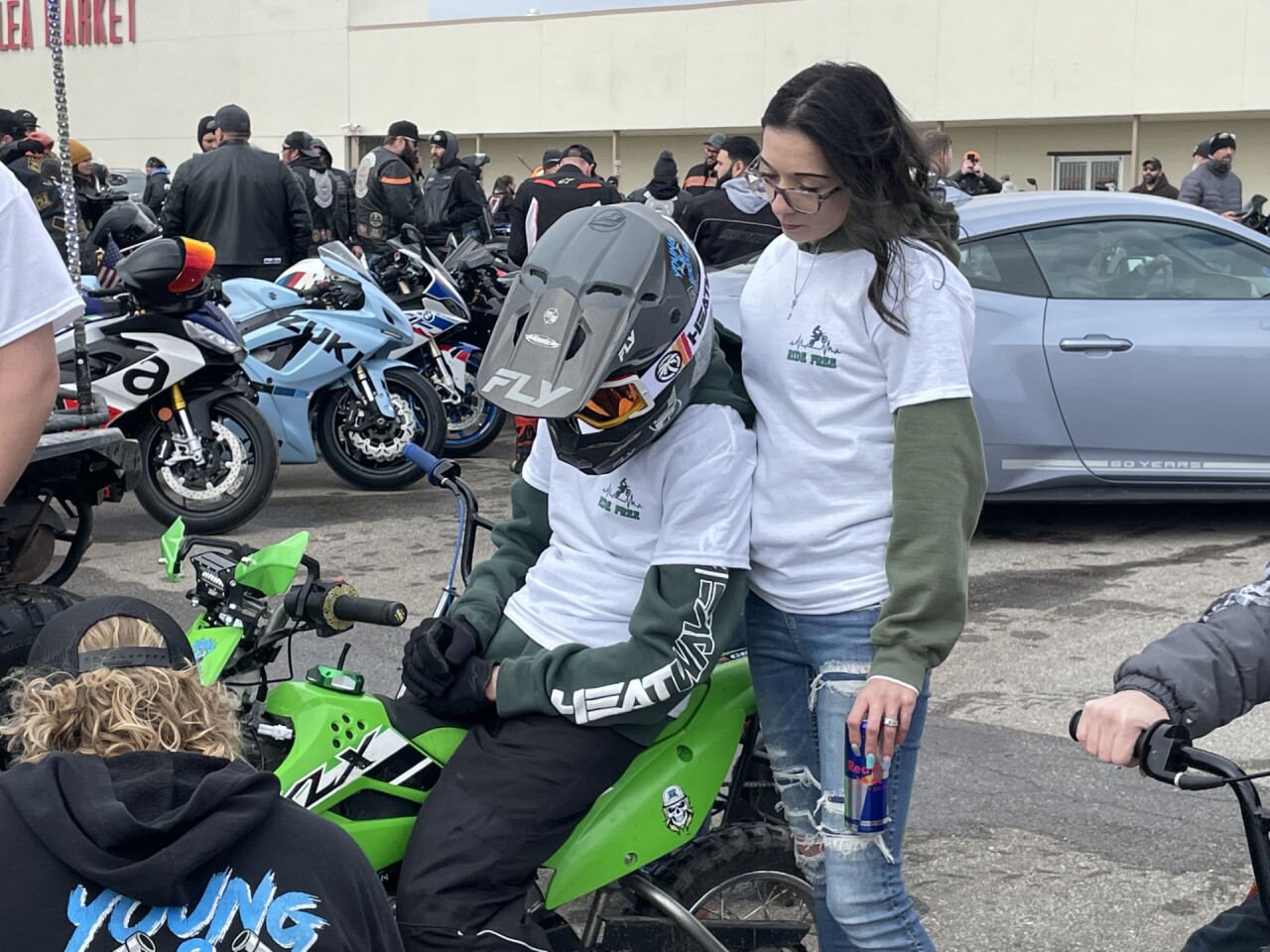 <i>WRTV via CNN Newsource</i><br/>Hundreds of bikers gathered to support a 14-year-old boy after he was assaulted by a 46-year-old man for riding his bike in a west side neighborhood last week.